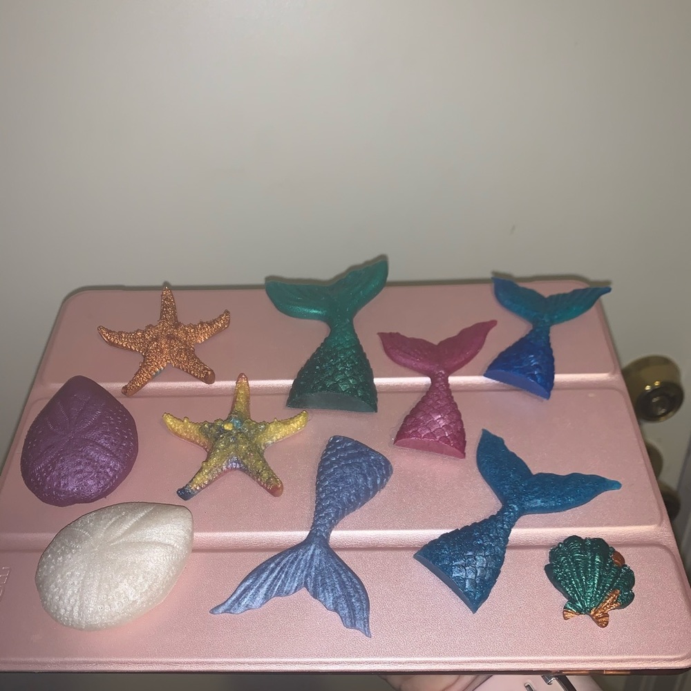 Handmade resin ocean theme magnets